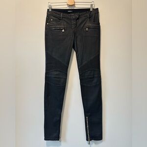 Balmain Biker Pants Size 38 Black